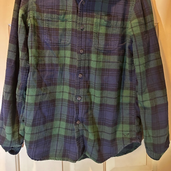 American Eagles Prep Fit Size XS Flannel - Picture 2 of 5
